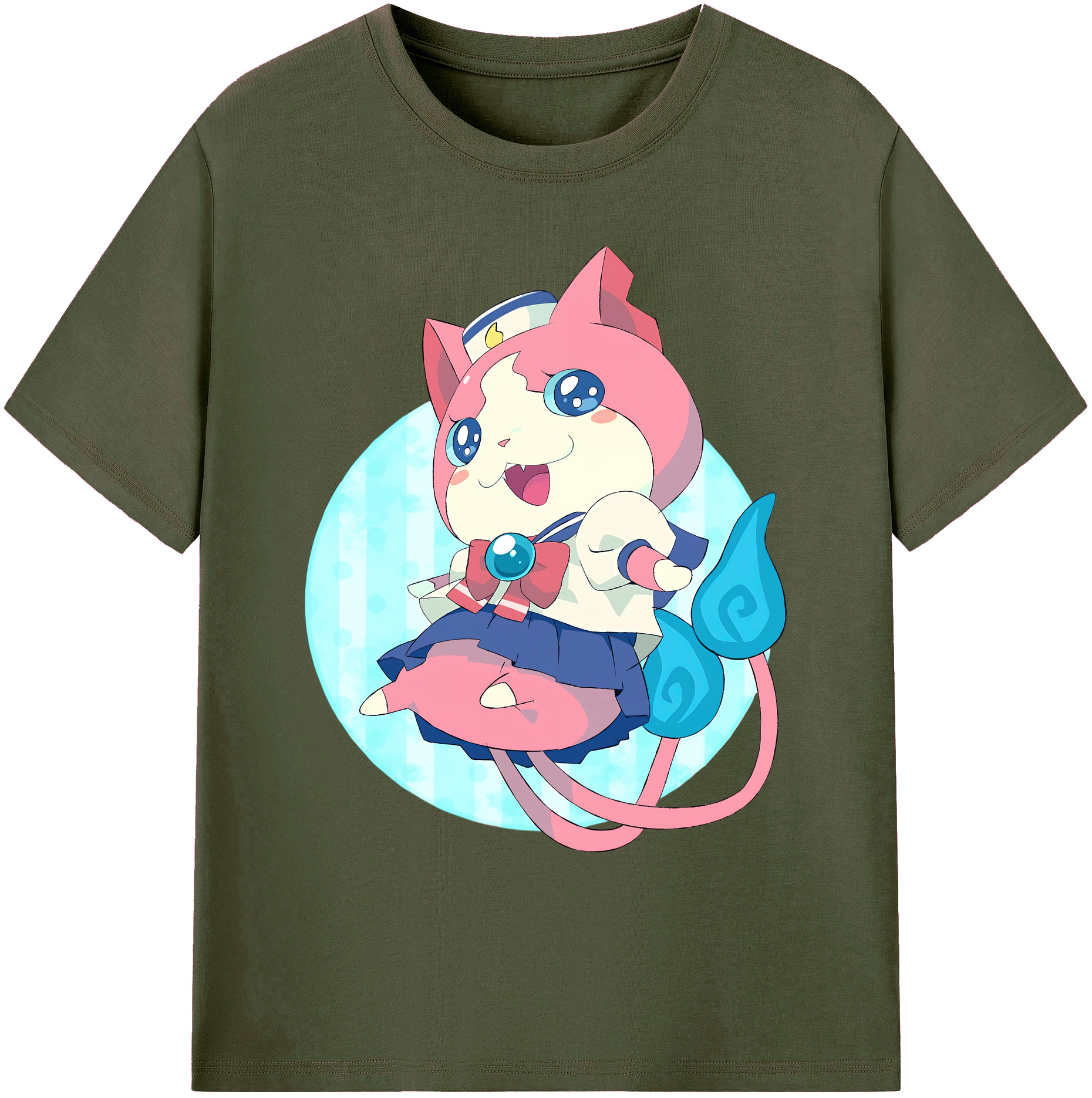 （画像用） 妖怪ウォッチ Yo-kai Watch 綿100％ メンズ半袖Tシャツ｜肌触りやわらか＆通気性